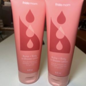 Sealed Set of 2 Brand New Frida Mom Bump + Body In- Shower Lotion 6 Fl oz each
